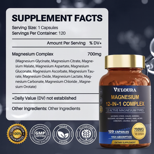 Veloura 12-in-1 Magnesium Complex 700mg
